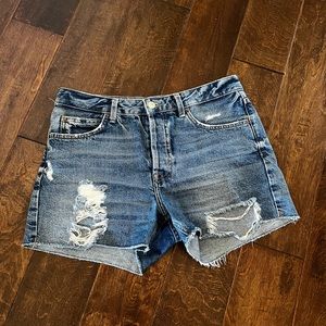 TOPSHOP Ashley Moto shorts